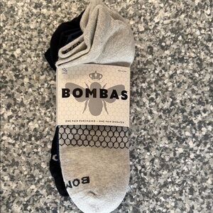 Bombas Women’s Ankle Socks in Black, Navy, and Light Gray (3-Pack)